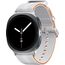 Galaxy Watch 8 | 40 мм | 4G LTE | Graphite | Athleisure/White | S/M, Тип ремешка : Athleisure, Размер корпуса : 40 мм, Цвет: Graphite, Цвет ремешка: White, Размер ремешка : S/M, Подключение часов : Bluetooth / Wi-Fi + 4G LTE, изображение 2